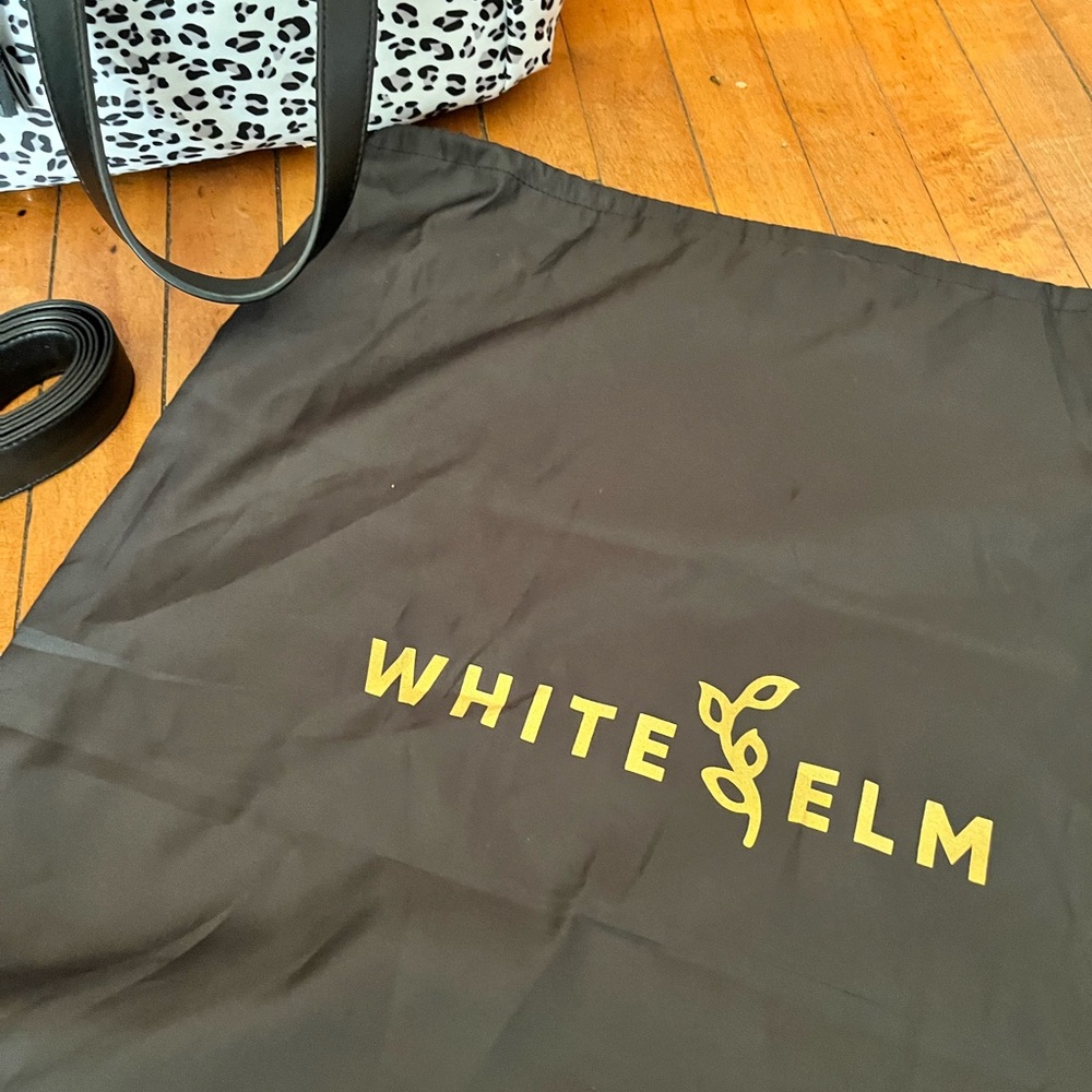 White Elm Leopard Print Tote - Black and White - Picture 4 of 12